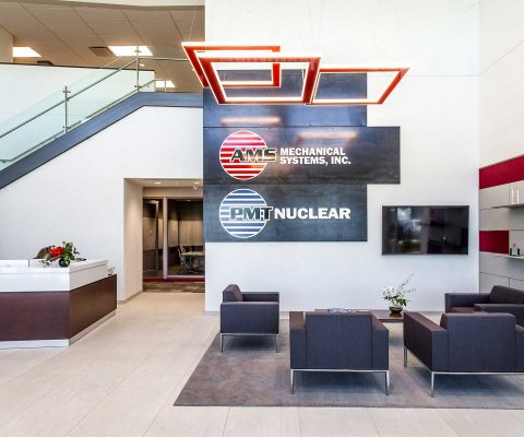 Lobby at AMS Mechanical Systems corporate office