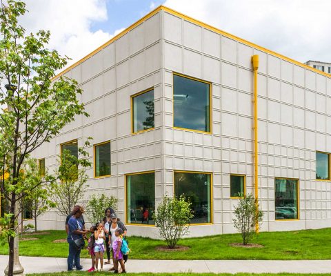 Exterior of the Arts & Recreation Center at Ellis Park