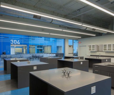 Science lab at Cristo Rey St. Martin College Prep