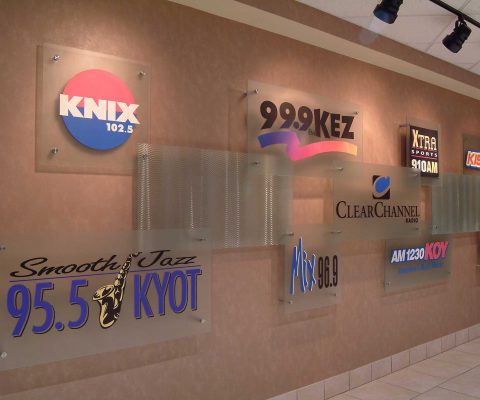 Interior tenant signage at East Gateway Centre