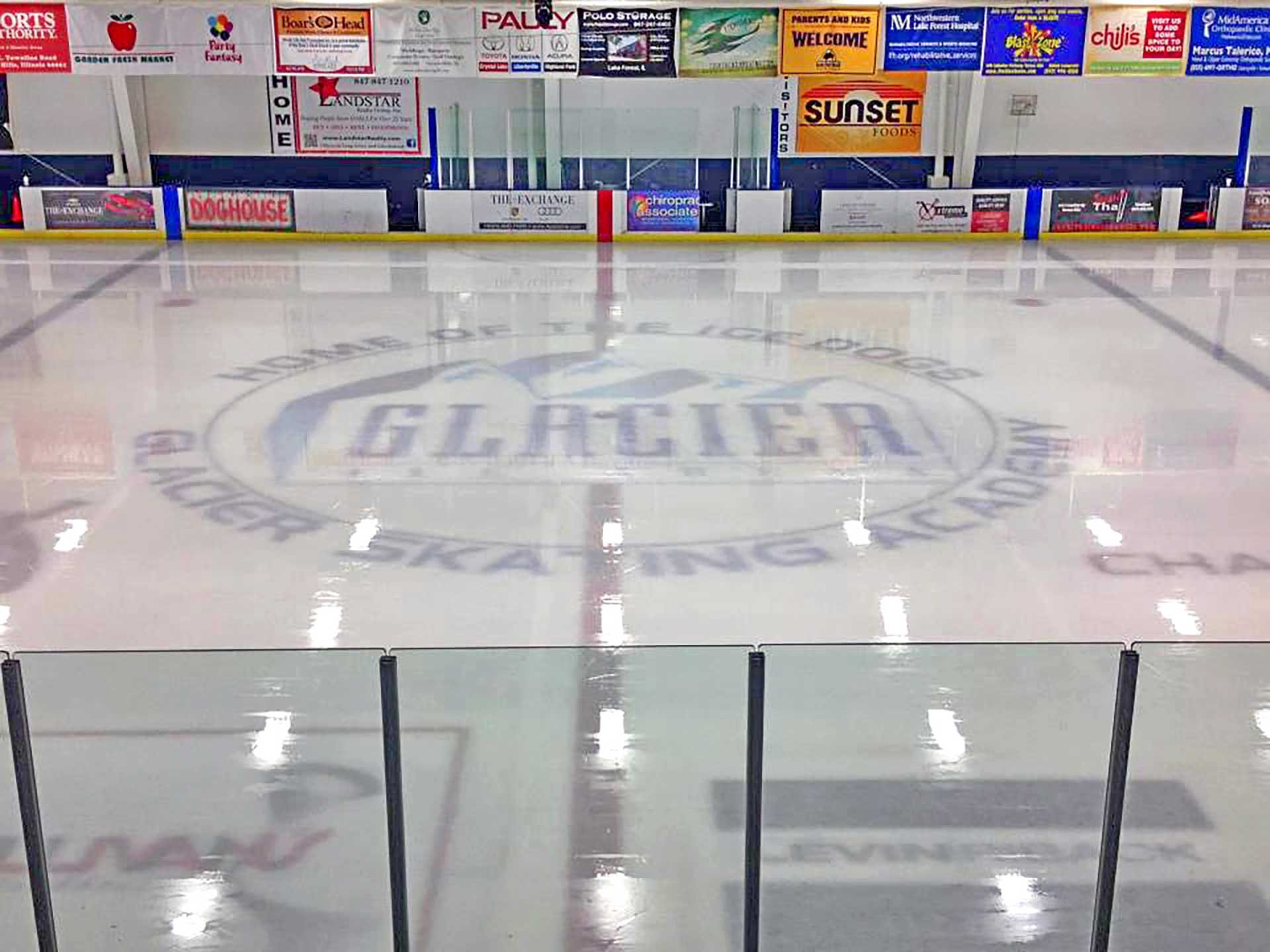 Ice rink at Glacier Ice Arena