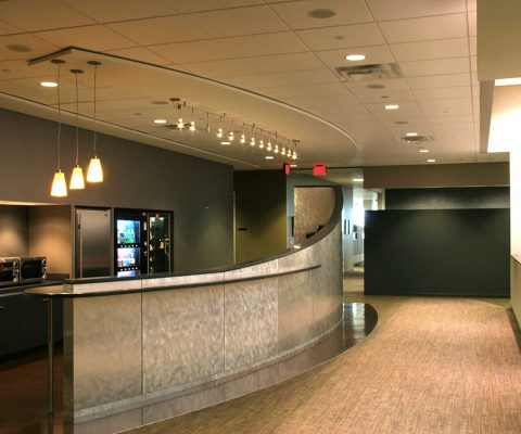 Break area at Klein Tools headquarters