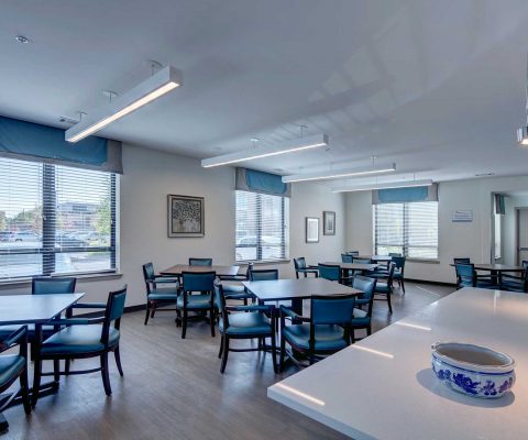 Dining room at Mercy Housing at Mercy Park